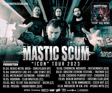 Mastic Scum – Icon Tour 2023 – Annonce